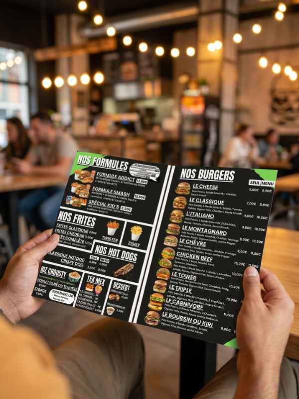 Carte de menu